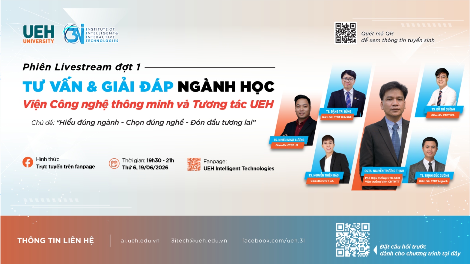 Giải đáp các thắc mắc về chương trình đào tạo, cơ hội học tập quốc tế và định hướng nghề nghiệp tại Viện Công nghệ thông minh và Tương tác UEH